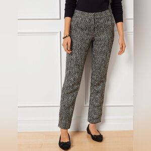 🍾 Sequin Tweed Ankle Pants Talbots Hampshire style Size 10